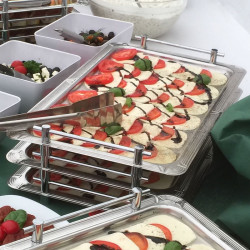 Serviertablett Edelstahl